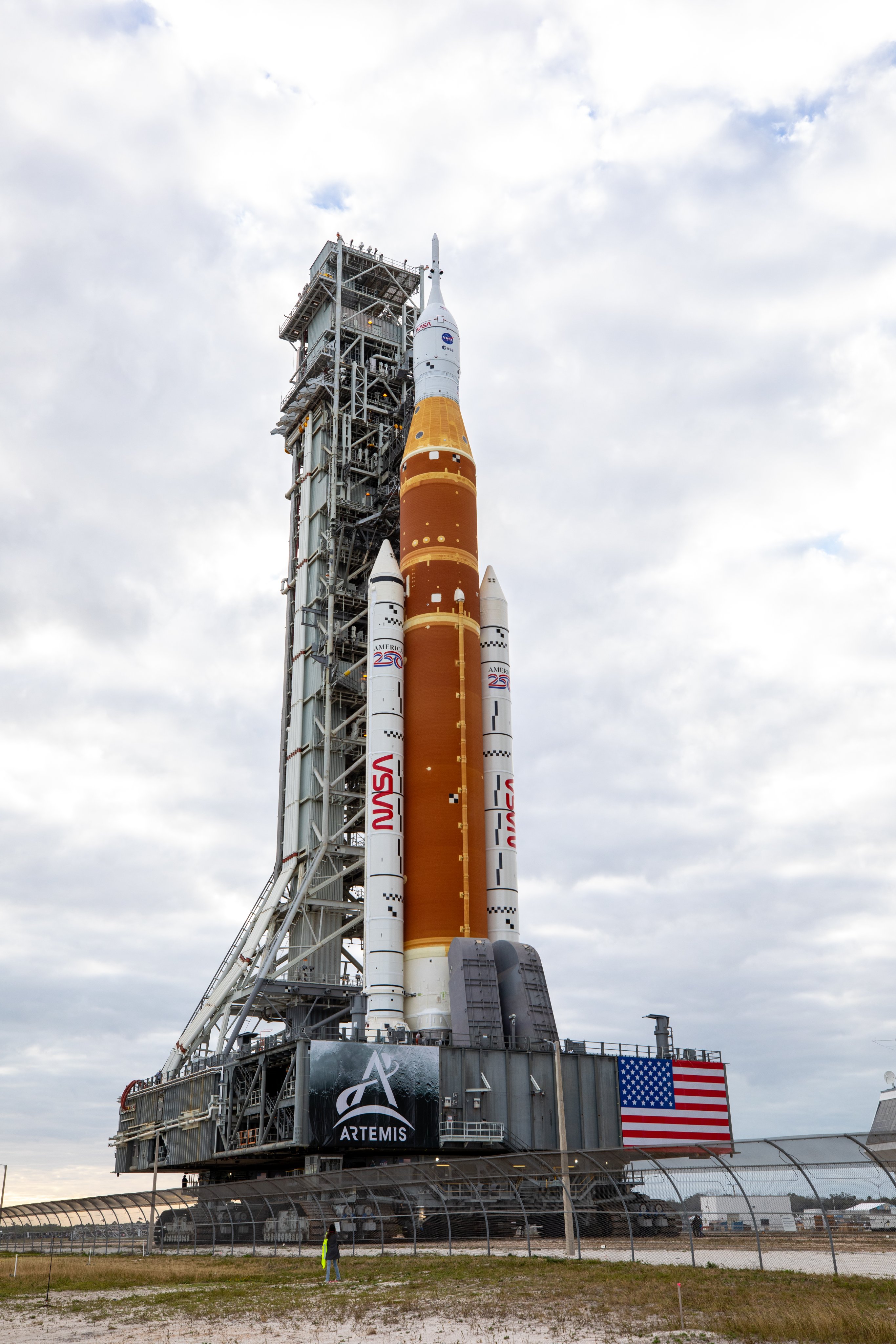 Artemis Rocket on Launch Pad